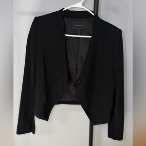 🖤 BCBGMaxAzria Cropped Black Blazer | Open Front Elegant Jacket | Size M 🖤